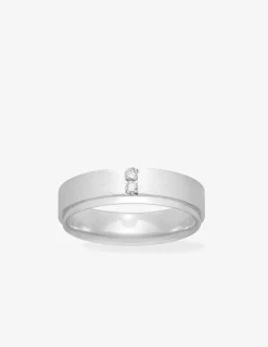 Alliance or blanc 750 ‰ confort 5 mm - Mariage