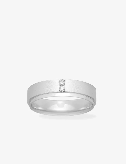 Alliance or blanc 750 ‰ confort 5 mm - Mariage