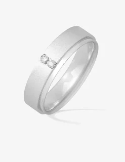 Alliance or blanc 750 ‰ confort 5 mm - Mariage