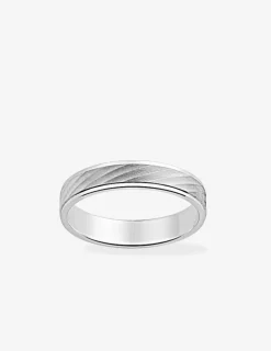 Alliance or blanc 750 ‰ contemporaine - Mariage