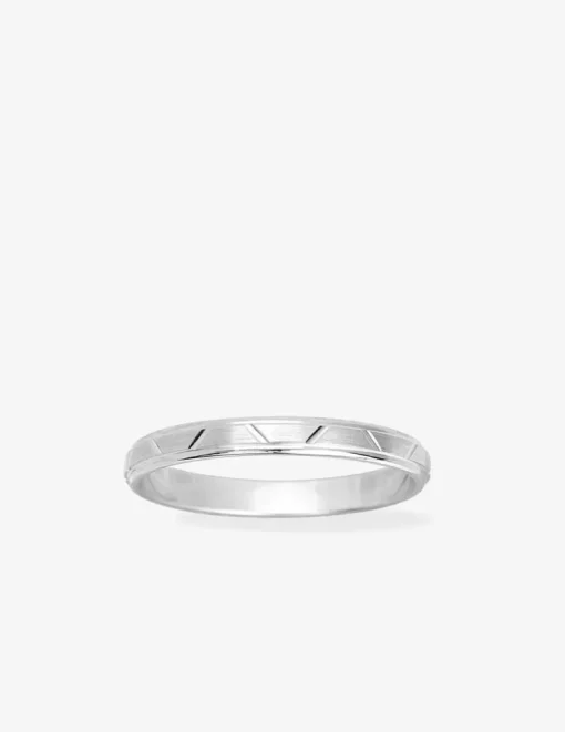 Alliance or blanc 750 ‰ contemporaine - Mariage
