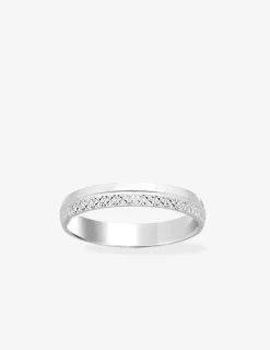 Alliance or blanc 750 ‰ contemporaine - Mariage