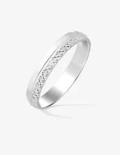 Alliance or blanc 750 ‰ contemporaine - Mariage