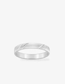 Alliance or blanc 750 ‰ contemporaine - Mariage