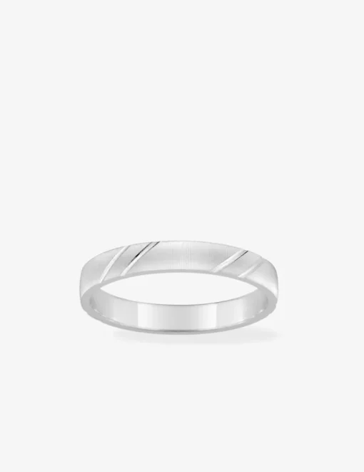 Alliance or blanc 750 ‰ contemporaine - Mariage