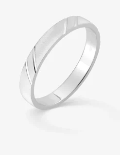 Alliance or blanc 750 ‰ contemporaine - Mariage