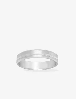 Alliance or blanc 750 ‰ contemporaine - Mariage