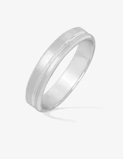 Alliance or blanc 750 ‰ contemporaine - Mariage