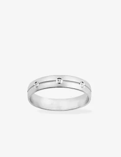 Alliance or blanc 750 ‰ contemporaine - Mariage