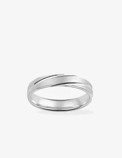 Alliance or blanc 750 ‰ contemporaine - Mariage