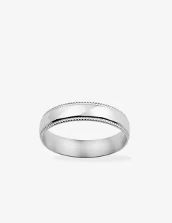 Alliance or blanc 750 ‰ contemporaine - Mariage