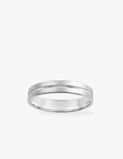 Alliance or blanc 750 ‰ contemporaine - Mariage