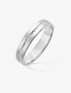 Alliance or blanc 750 ‰ contemporaine - Mariage