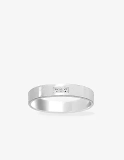 Alliance or blanc 750 ‰ contemporaine - Mariage