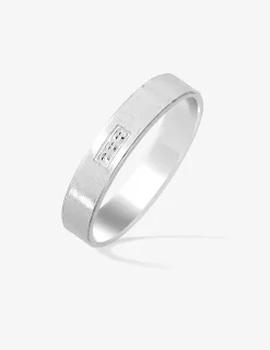 Alliance or blanc 750 ‰ contemporaine - Mariage