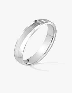 Alliance or blanc 750 ‰ contemporaine - Mariage