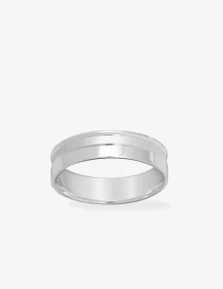 Alliance or blanc 750 ‰ contemporaine - Mariage
