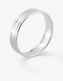 Alliance or blanc 750 ‰ contemporaine - Mariage