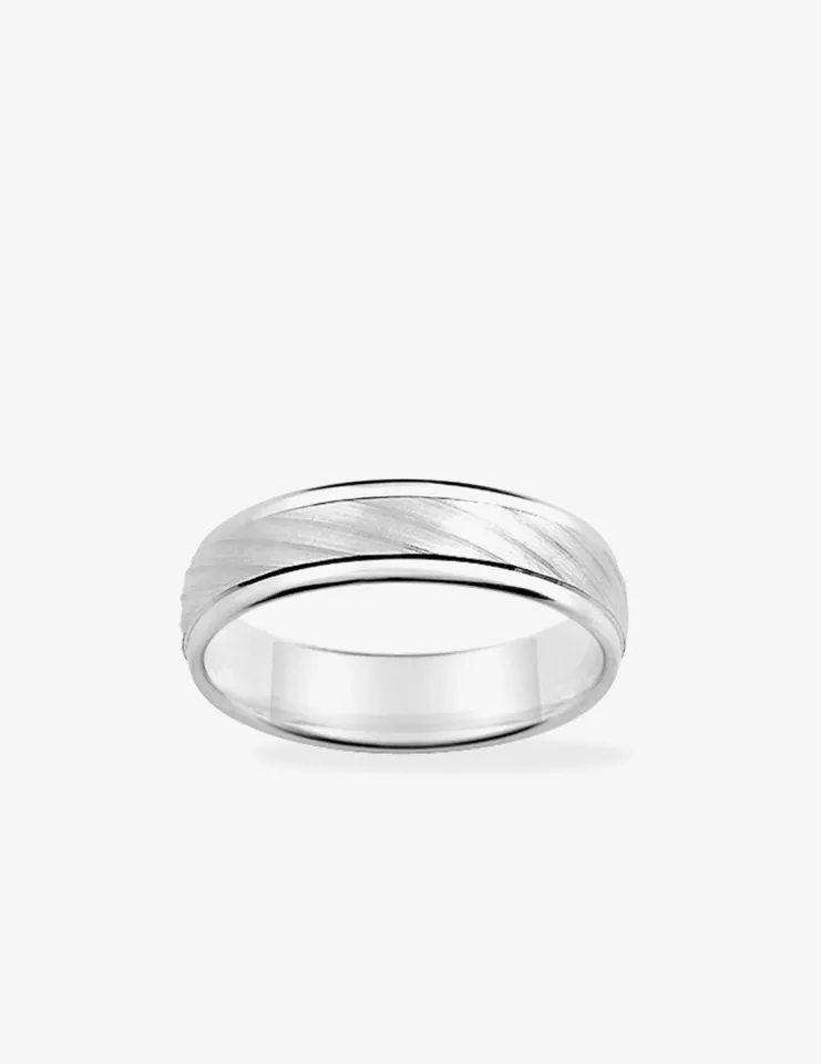 Alliance or blanc 750 ‰ contemporaine - Mariage