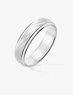 Alliance or blanc 750 ‰ contemporaine - Mariage