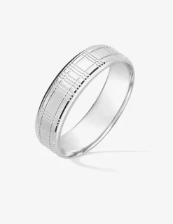 Alliance or blanc 750 ‰ contemporaine - Mariage