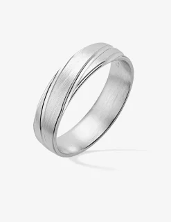 Alliance or blanc 750 ‰ contemporaine - Mariage