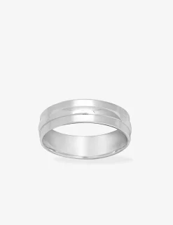 Alliance or blanc 750 ‰ contemporaine - Mariage