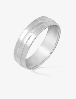 Alliance or blanc 750 ‰ contemporaine - Mariage
