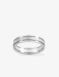 Alliance or blanc 750 ‰ contemporaine - Mariage