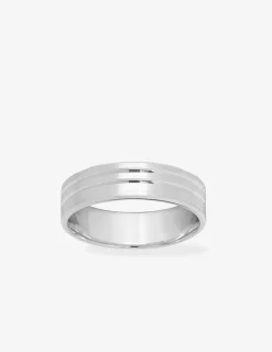 Alliance or blanc 750 ‰ contemporaine - Mariage