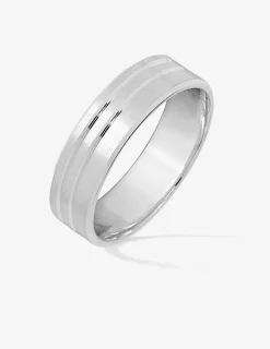 Alliance or blanc 750 ‰ contemporaine - Mariage