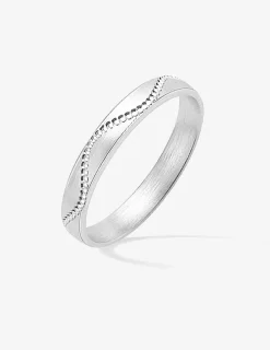 Alliance or blanc 750 ‰ contemporaine - Mariage