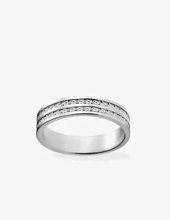 Alliance or blanc 750 ‰ contemporaine - Mariage