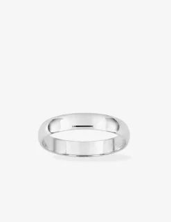 Alliance or blanc 375 ‰ demi-jonc 3,5 mm - Mariage