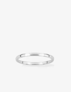 Alliance or blanc 750 ‰ demi-jonc 1.5 mm - Mariage
