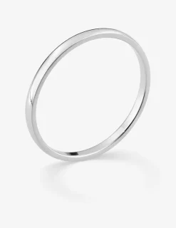 Alliance or blanc 750 ‰ demi-jonc 1.5 mm - Mariage