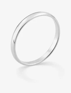 Alliance or blanc 750 ‰ demi-jonc 2 mm - Mariage