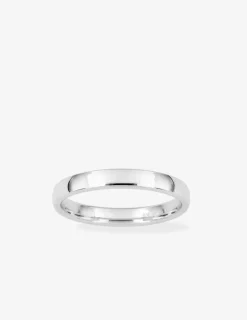 Alliance or blanc 375 ‰ demi-jonc 3 mm - Mariage