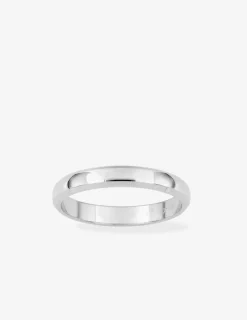 Alliance or blanc 375 ‰ demi-jonc 3 mm - Mariage