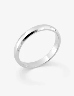 Alliance or blanc 375 ‰ demi-jonc 3 mm - Mariage