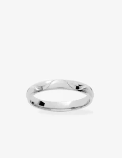 Alliance or blanc 375 ‰ demi-jonc - Mariage