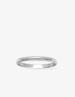Alliance or blanc 750 ‰ diamantée - Mariage