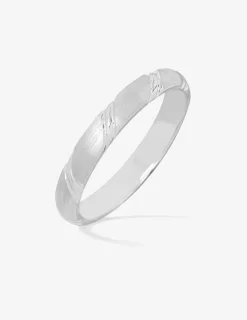 Alliance or blanc 750 ‰ diamantée - Mariage