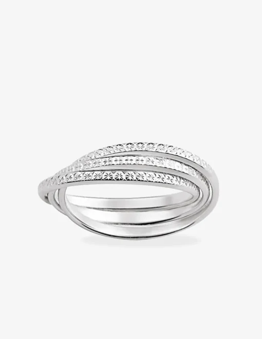 Alliance or blanc 750 ‰ effet triple - Mariage
