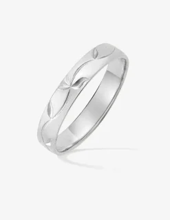 Alliance or blanc 750 ‰ fantaisie - Mariage