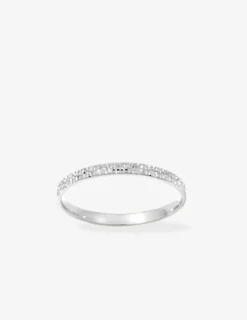 Alliance or blanc 375 ‰ fantaisie - Mariage