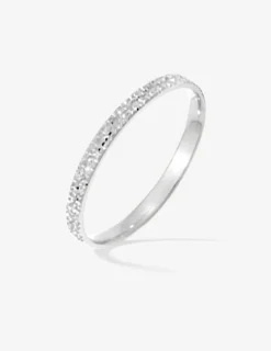 Alliance or blanc 375 ‰ fantaisie - Mariage