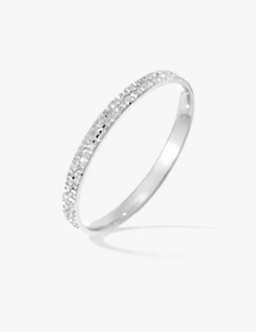 Alliance or blanc 375 ‰ fantaisie - Mariage