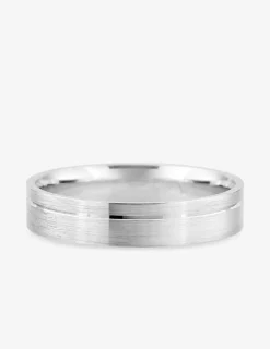 Alliance or blanc 375 ‰ fantaisie - Mariage