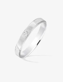 Alliance or blanc 750 ‰ fantaisie - Mariage